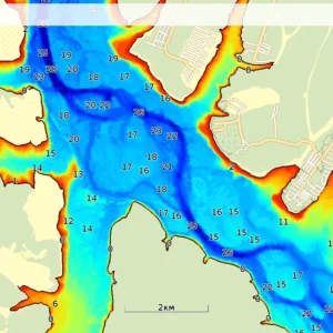 Карта глубин Иркутское водохранилище
