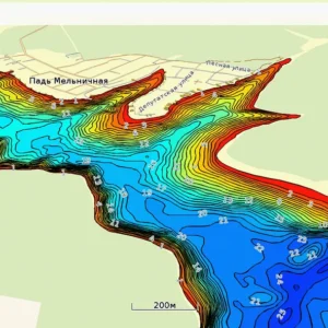 Карта глубин Иркутское водохранилище