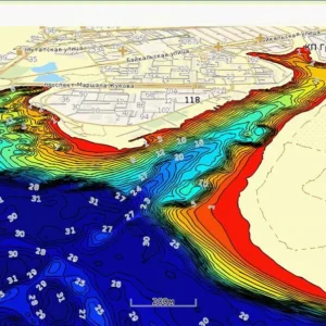 Карта глубин Иркутское водохранилище